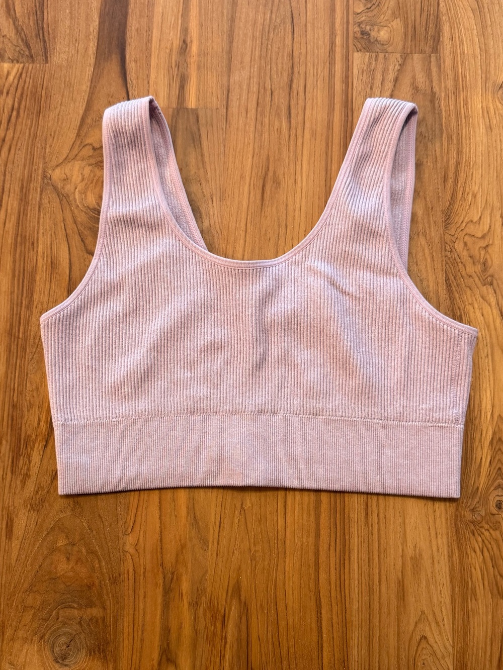 Aerie Ribbed Sports Bra Women’s Large Light Pink/Purple